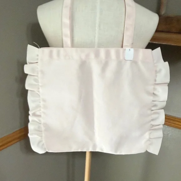 Bath & Body Works pale Pink Ruffled Tote Bag - Picture 2 of 6